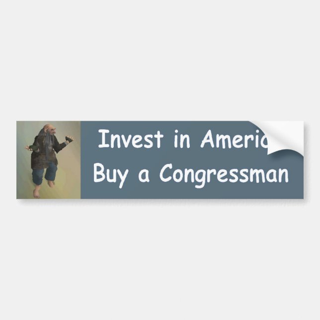 investera i Amerika Bildekal (Framsidan)