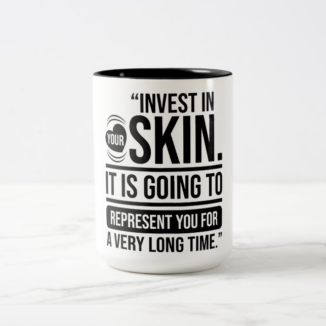 Investera i din hudcitat Skincare Älskare Två-Tonad Mugg (Center)