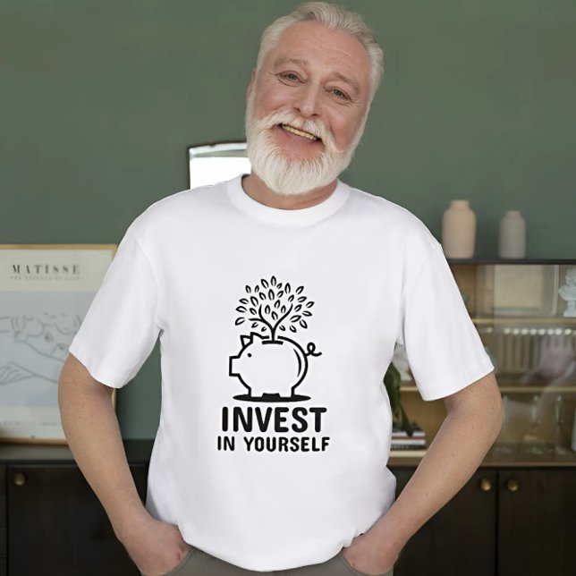Investera i ditt eget motiv t shirt (Front)