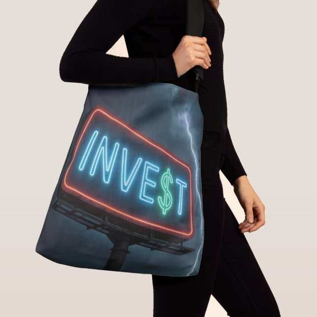 Investera Neon Billboard med Blixt Axelväska (Närbild)