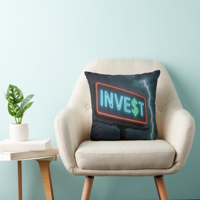 Investera Neon Billboard med Blixt Kudde (Stol)