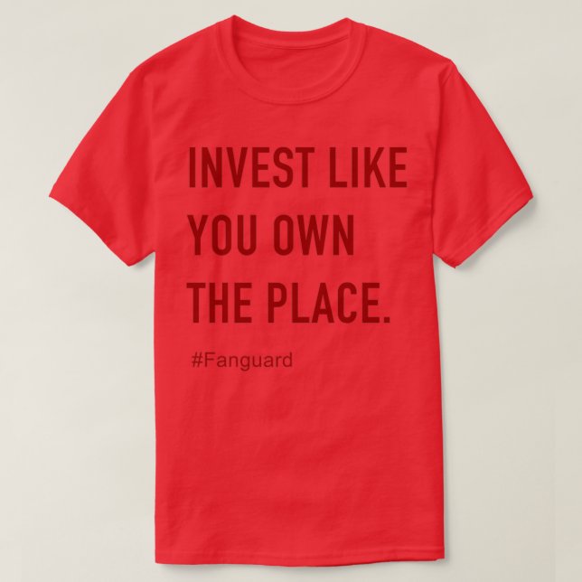 Investera som du äger Ställe, förtrupp 4 T Shirt (Design framsida)