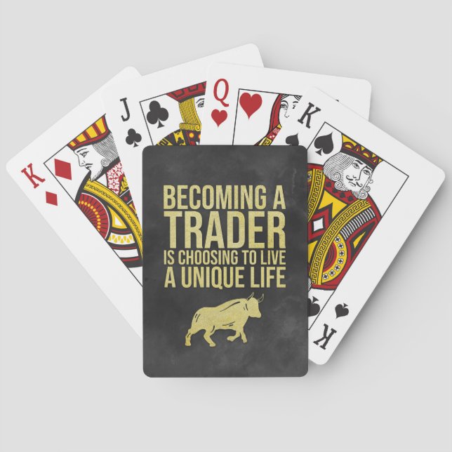 Investerare blir en handlare casinokort (Baksidan)