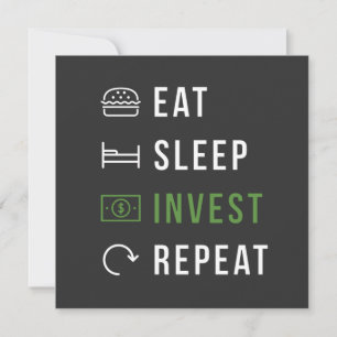 INVESTERAREN FÖR EAT SLEEP INVESTERAT REPEAT LAGRA INBJUDNINGAR