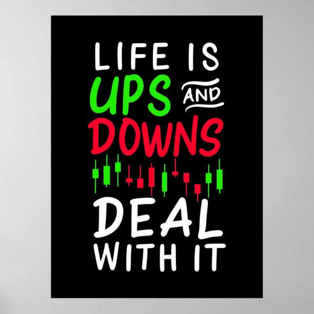 Investerarhandlarens livstid är UPS och Downs Poster (Framsidan)