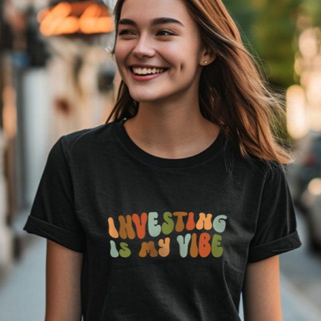 Investeringar i Groovy Retro är min vision, invest T Shirt (Skapare uppladdad)