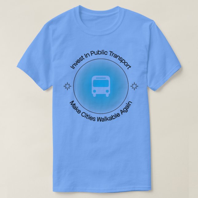 Investeringar i kollektivtrafik gör att städerna g t shirt (Design framsida)