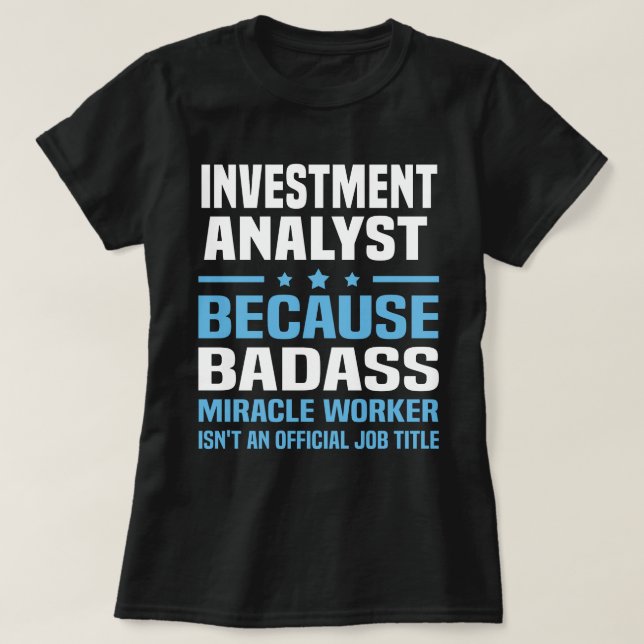 Investeringsanalytiker T Shirt (Design framsida)