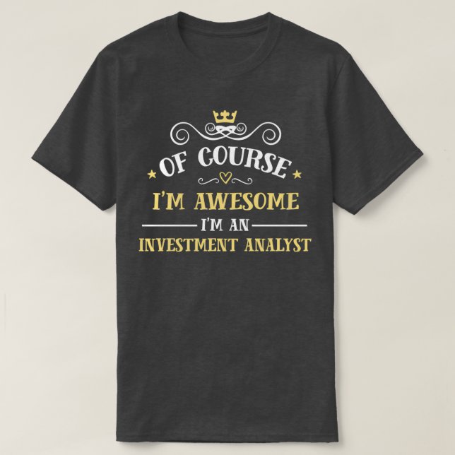 Investeringsanalytiker T Shirt (Design framsida)