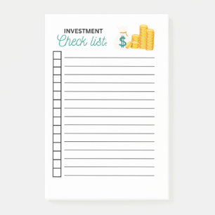 INVESTERINGSKONTROLLFÖRTECKNING POST-IT BLOCK