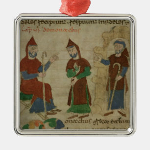 InvestitureBenedictinemunk, från 'De Julgransprydnad Metall