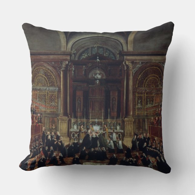 Investituren av en monark i San Lorenzo (olje- Kudde (Framsida)