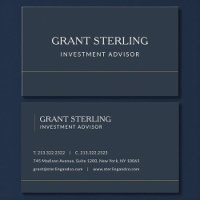 Investment Advisor Marinblå Professionell