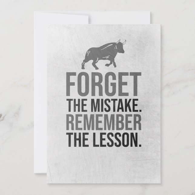 Investor Glöm misstaget Inbjudningar (Framsida)