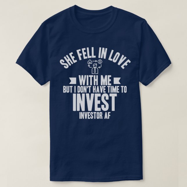 Investor, hon föll i Kärlek T Shirt (Design framsida)