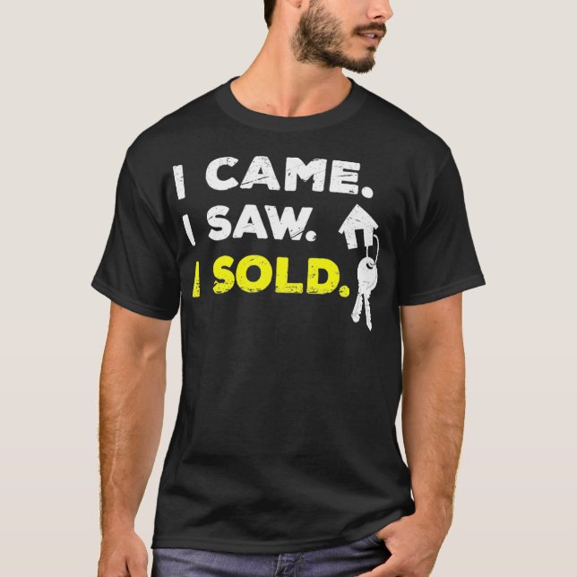 Investor Hustler Entrepreneur Buying Houses Älskar T Shirt (Framsida)