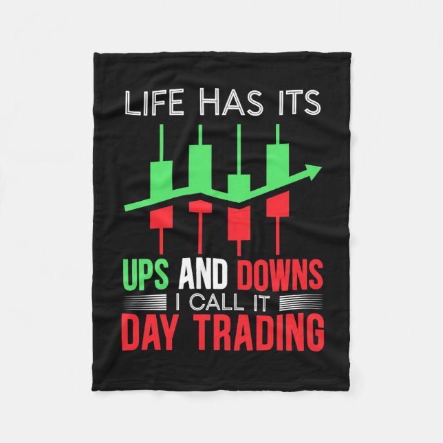 Investor jag kallar det Day Trading Fleecefilt (Framsidan)