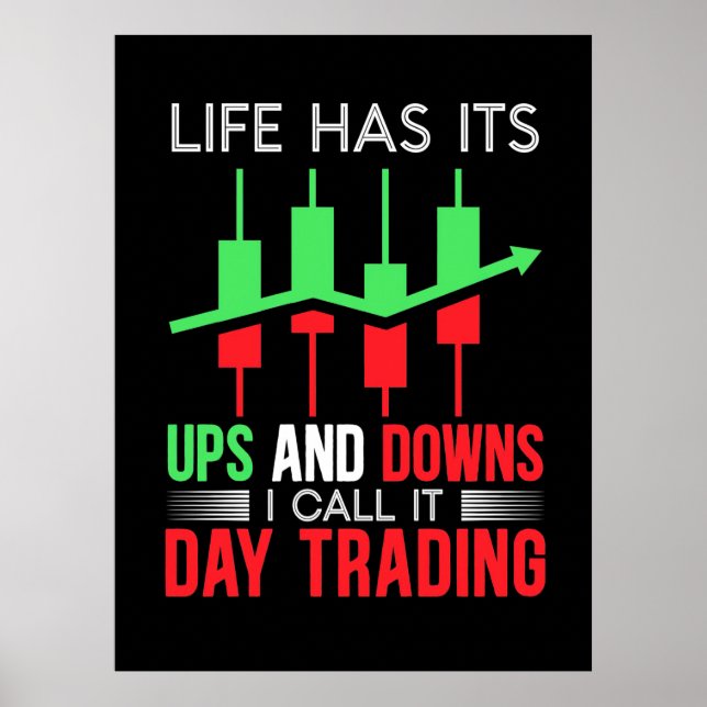 Investor jag kallar det Day Trading Poster (Framsidan)
