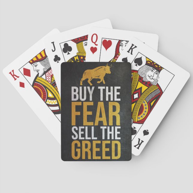 Investor Köp rädsla säljare Casinokort (Baksidan)