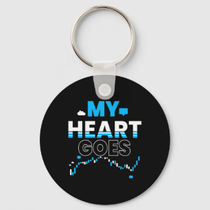 Investor my Heart Goes Chart Nyckelring