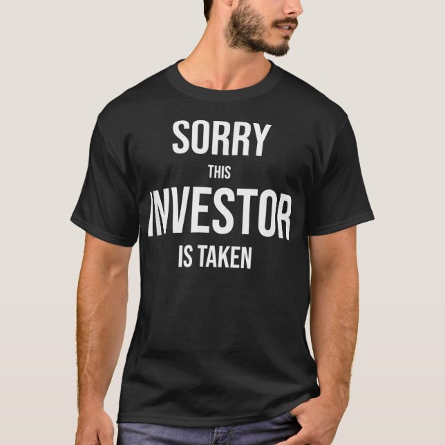 Investor Stock Market Trading Making Money T Shirt (Framsida)