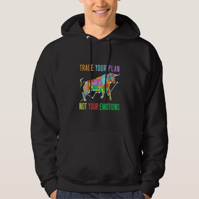 Investor Trade Your Plan Hoodie (Framsida)