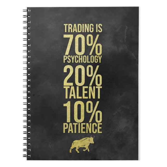 Investor Trading Talent Patience Anteckningsbok (Framsidan)