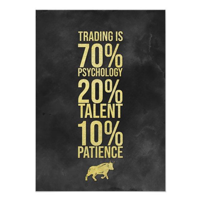 Investor Trading Talent Patience Fototryck (Framsidan)