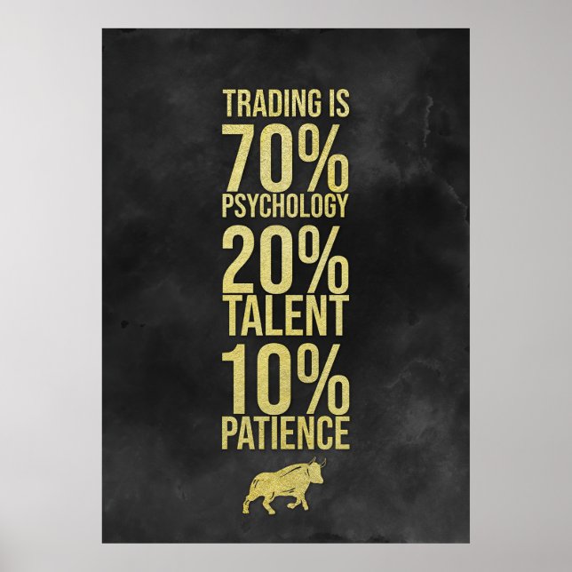 Investor Trading Talent Patience Poster (Framsidan)