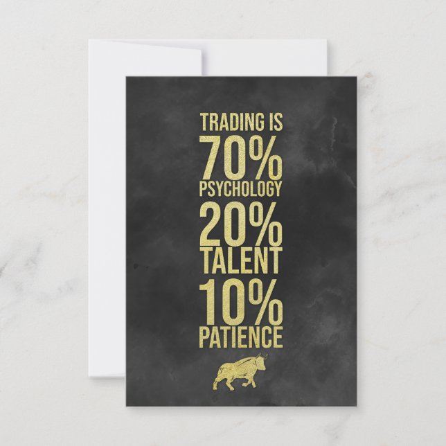 Investor Trading Talent Patience Tack Kort (Framsida)