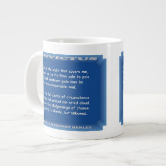 Invictus av William Ernest Henley Jumbo Mugg
