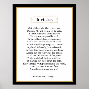 Invictus Dikt Poster