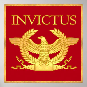 Invictus Engraved Guld poster