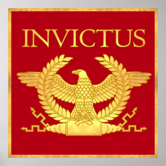 Invictus Engraved Guld poster