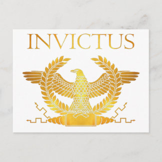 Invictus golden eagle logotyp vykort