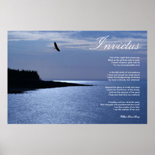 Invictus ~ inspirationell Dikt Poster