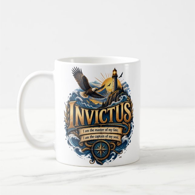 Invictus Inspirationsmugg Kaffemugg (Vänster)