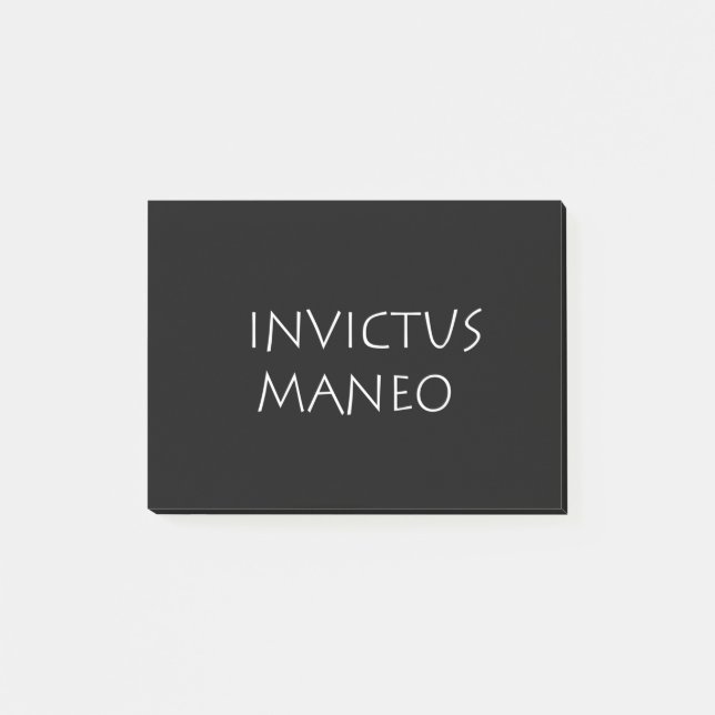 Invictus maneo post-it block (Framsida)
