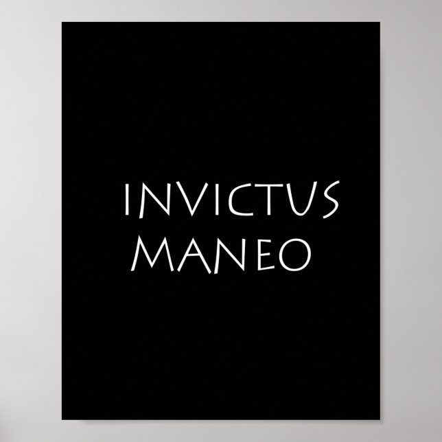 Invictus maneo poster (Framsidan)