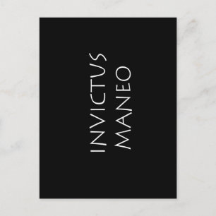 Invictus maneo vykort