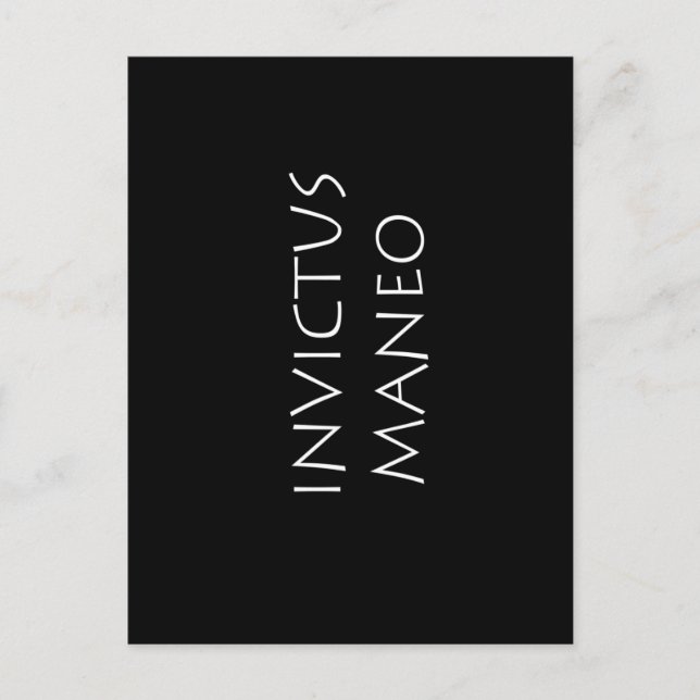 Invictus maneo vykort (Framsida)