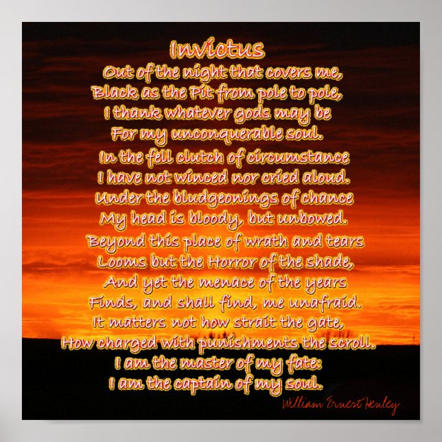 Invictus Poster (Framsidan)