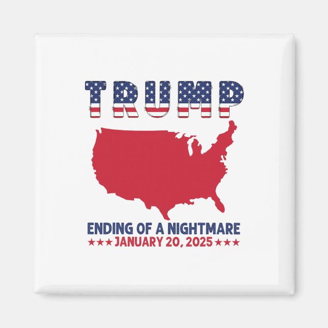 Invigning 2025 Trump Val End På En Ärr Magnet (Framsidan)
