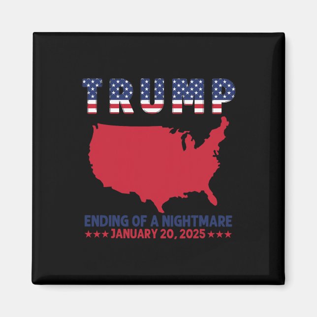 Invigning 2025 Trump Val Slutet på en A Ärr Magnet (Framsidan)