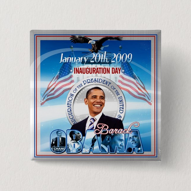 Invigning av Barack Obama Knapp (Framsida)