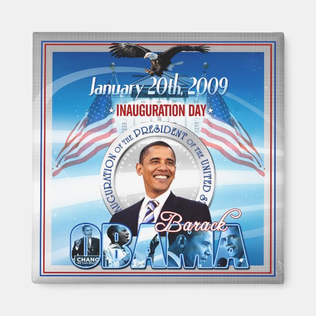 Invigning av Barack Obama Magnet (Framsidan)