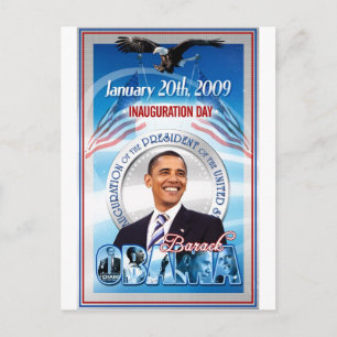 Invigning av Barack Obama Vykort