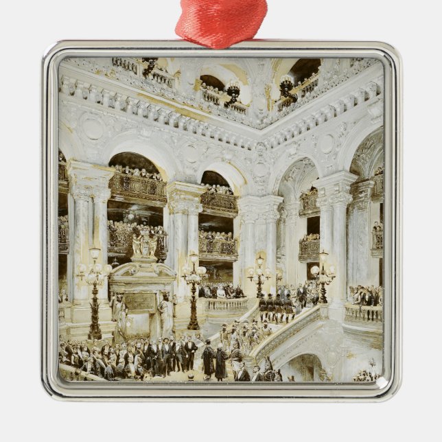 Invigning av det Paris operahuset Julgransprydnad Metall (Framsidan)