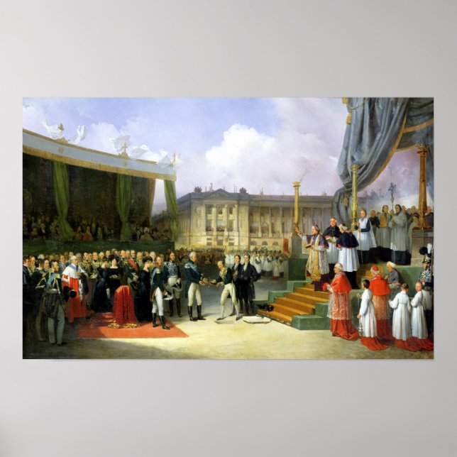 Invigning av ett minnesmonument i Louis XVI Poster (Framsidan)