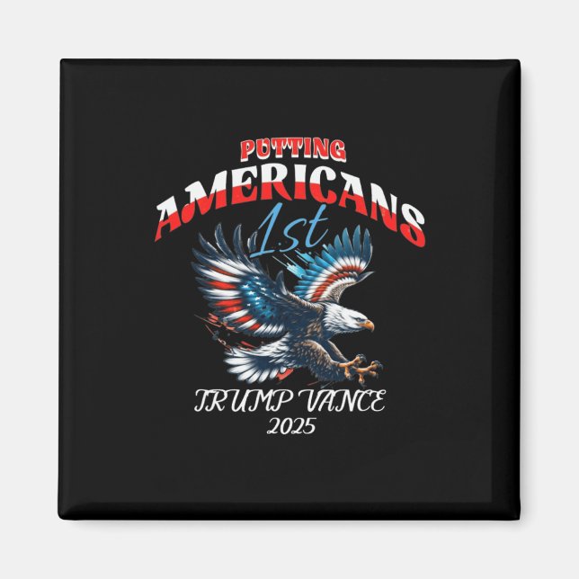Invigning av första Trump Vance Inauguration D Magnet (Framsidan)
